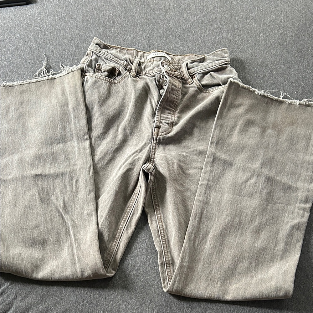 Distressed Gray Jeans